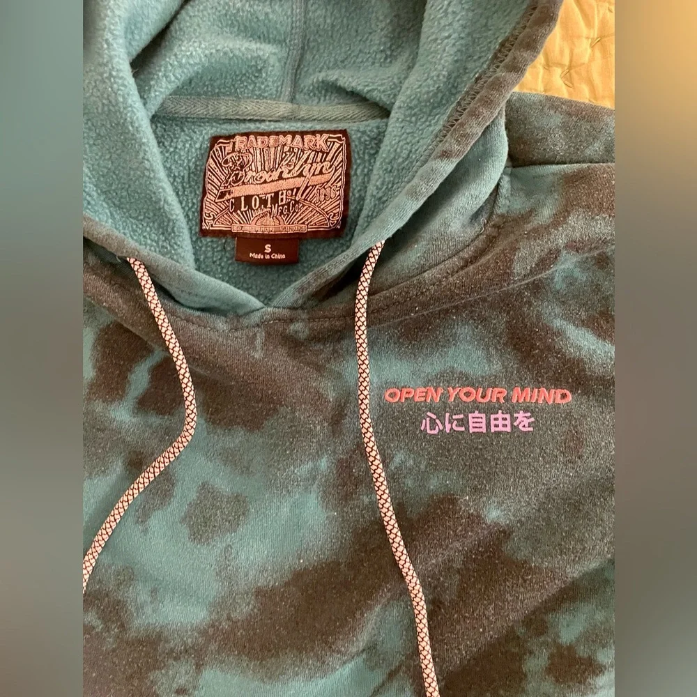 Brooklyn Cloth Hoodie Sweatshirt “Open Your Mind” kid large